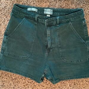 Universal Thread High Waist Green Denim Shorts